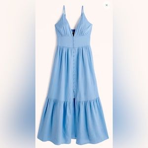 Abercrombie & Fitch Button-Through Maxi Dress, small